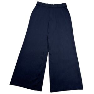 Elegant Navy Wide-Leg Pants